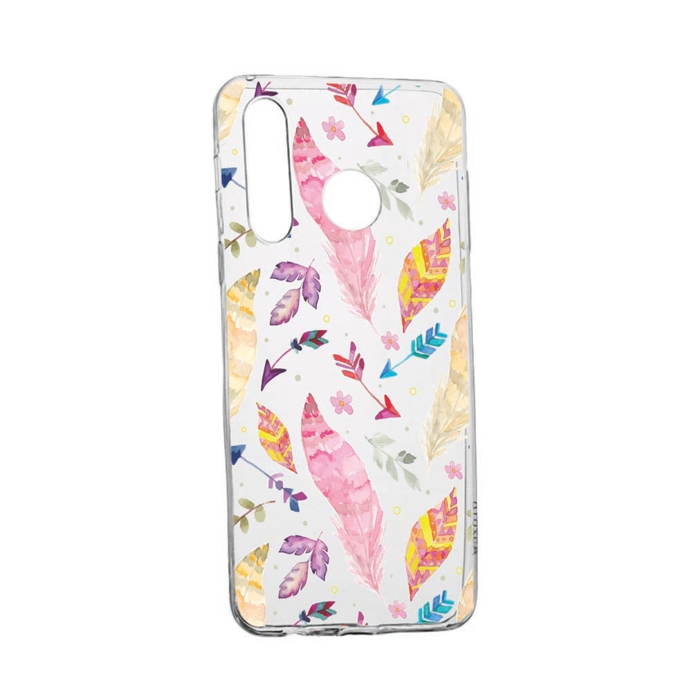 Husa pentru Motorola One Macro, Feathers, rezistenta la uzura, anti-alunecare, 68