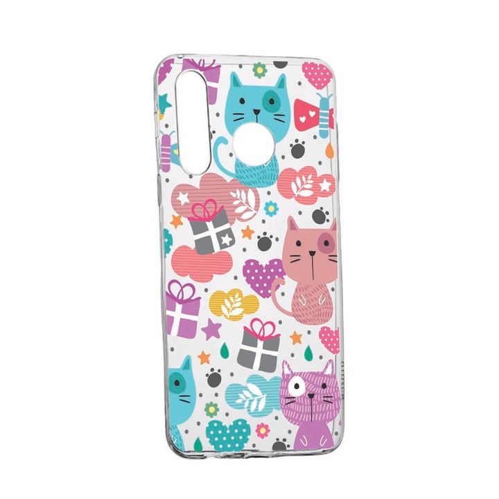 Husa pentru Samsung Galaxy A21, Lovely Cat, rezistenta la uzura, anti-alunecare, 41