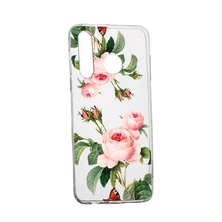 Husa pentru Samsung Galaxy A21, rezistenta la uzura, anti-alunecare, Trandafir, 172