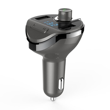 Modulator FM Techstar® T20, Wireless, Bluetooth 4.2,Microfon Integrat, FM Transmitator, Voltaj Baterie, USB, Slot MicroSD Modulator FM Techstar® T20, Wireless, Bluetooth 4.2,Microfon Integrat, FM Transmitator, Voltaj Baterie, USB, Slot MicroSD