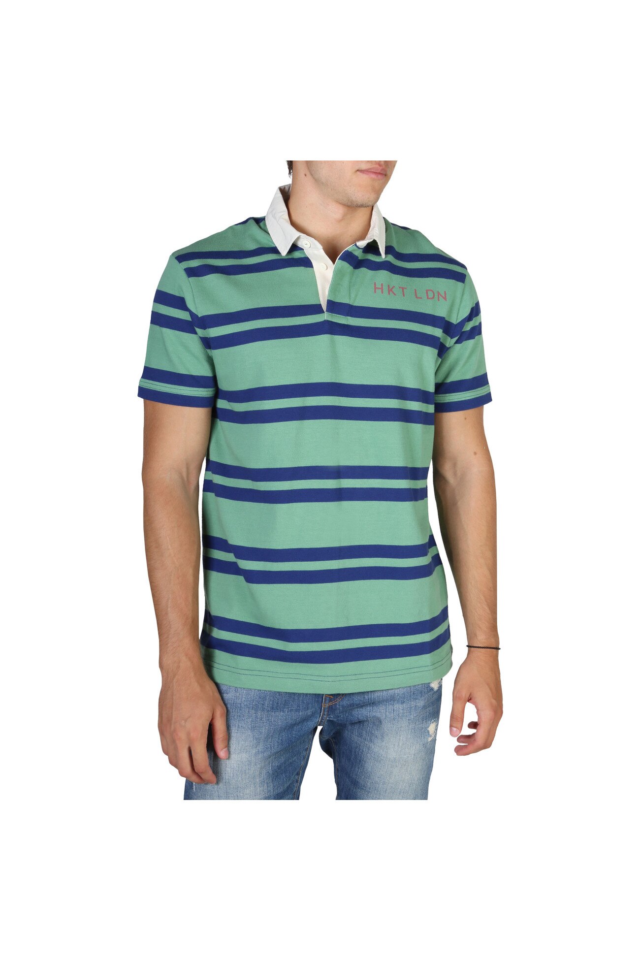 Tricou polo barbati Hackett model HM570732, Verde