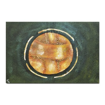 Tablou pictat manual - Cerc solar - 90x60cm pictura ulei pe panza Tablou pictat manual - Cerc solar - 90x60cm pictura ulei pe panza