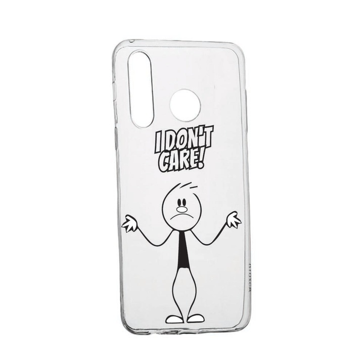 Husa pentru Samsung Galaxy A21, rezistenta la uzura, anti-alunecare, I Don`t Care, 162