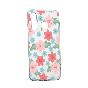 Husa Flori, culorile de pastel, pentru Samsung Galaxy A21, rezistenta la uzura, anti-alunecare, din silicon Premium, 515 Husa Flori, culorile de pastel, pentru Samsung Galaxy A21, rezistenta la uzura, anti-alunecare, din silicon Premium, 515