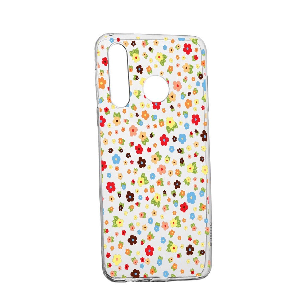 Husa Happy Flowers, pentru Motorola Moto G8 Play, rezistenta la uzura, anti-alunecare, din silicon Premium, 501