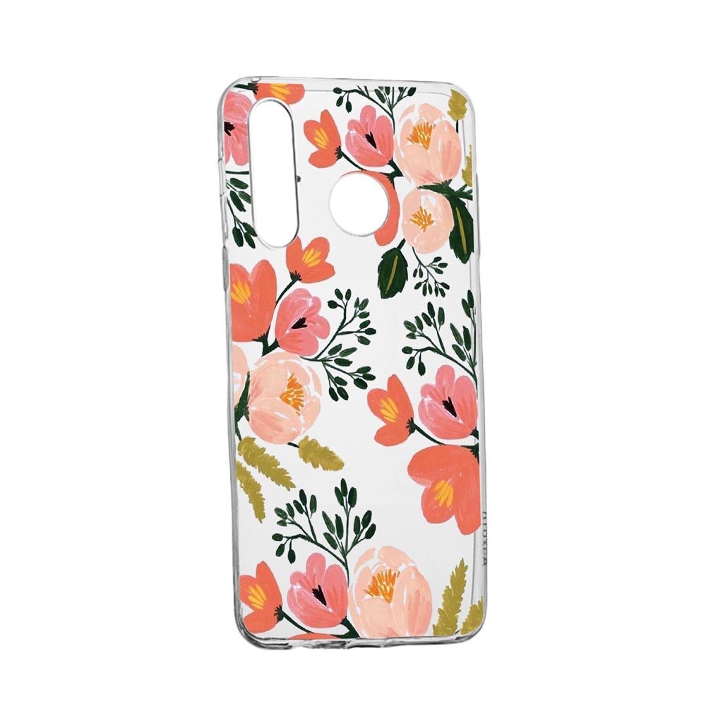 Husa Flori, culorile de pastel, pentru Motorola Moto G8 Play, rezistenta la uzura, anti-alunecare, din silicon Premium, 504