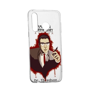 Husa American Horror Dr. Thredson, pentru Samsung Galaxy A70e, rezistenta la uzura, anti-alunecare, din silicon Premium, 518 Husa American Horror Dr. Thredson, pentru Samsung Galaxy A70e, rezistenta la uzura, anti-alunecare, din silicon Premium, 518