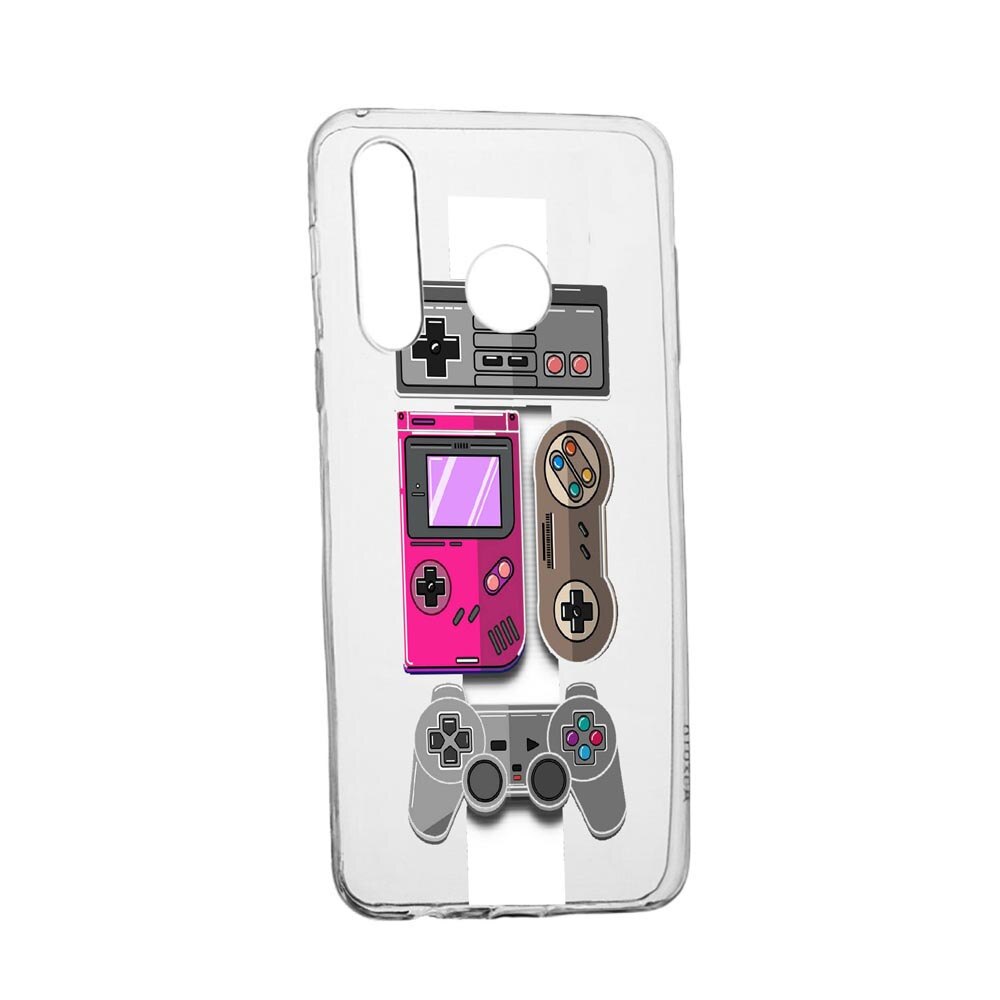 Husa Gamer - Xbox - Nintendo, pentru Motorola Moto G8 Play, rezistenta la uzura, anti-alunecare, din silicon Premium, 670