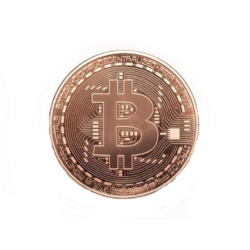 Moneda Bitcoin BTC in carcasa din plastic Moneda Bitcoin BTC in carcasa din plastic