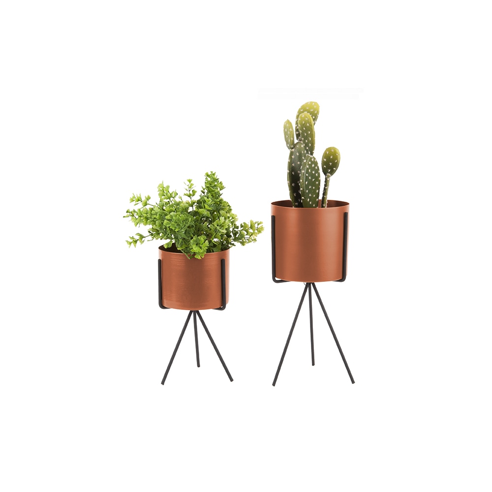 Set ghivece PEDESTAL CLAY BROWN