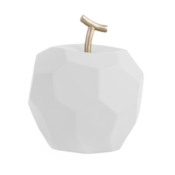 Statueta ORIGAMI APPLE WHITE, 10 x 11 x 11 cm Statueta ORIGAMI APPLE WHITE, 10 x 11 x 11 cm