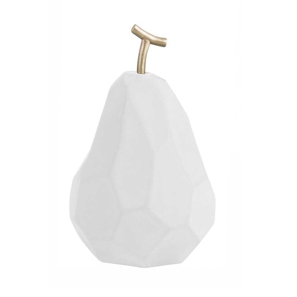 Statueta ORIGAMI PEAR WHITE, 17 x 10 x 10 cm