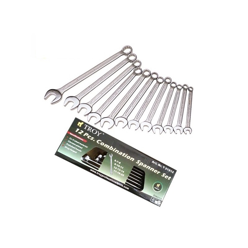 Set chei combinate Troy T21512, Ø6-22 mm, 12 piese