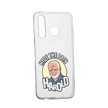 Husa Meme - Harold, pentru Motorola Moto G8 Play, rezistenta la uzura, anti-alunecare, din silicon Premium, 662 Husa Meme - Harold, pentru Motorola Moto G8 Play, rezistenta la uzura, anti-alunecare, din silicon Premium, 662