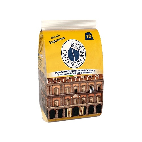 Capsule cafea, Caffe Borbone Suprema, compatibile Nespresso, 1 set x 10 buc