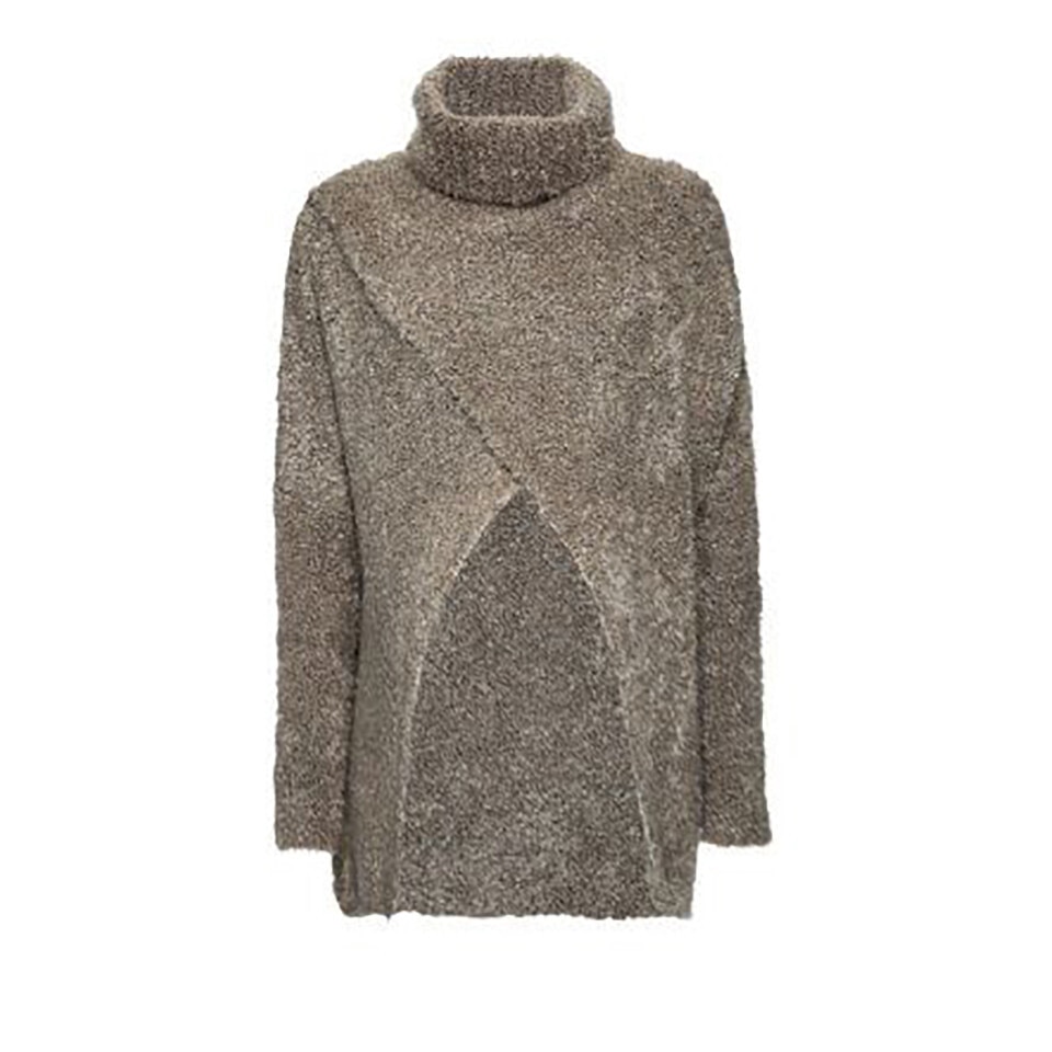 Pulover pufos gravide,Belly Button,beige, marimea L