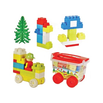 Troller cu piese lego,65 piese Troller cu piese lego,65 piese