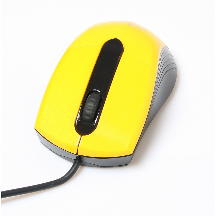 Оптична мишка Media-tech MT1104Y, USB, Жълта