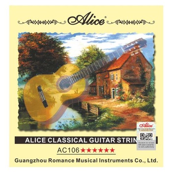 Set 6 Corzi Chitara Clasica - Hard Tension - Alice AC106-H Set 6 Corzi Chitara Clasica - Hard Tension - Alice AC106-H