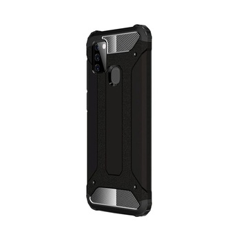 Husa Antisoc Forcell Armour pentru Samsung Galaxy A21s, Negru