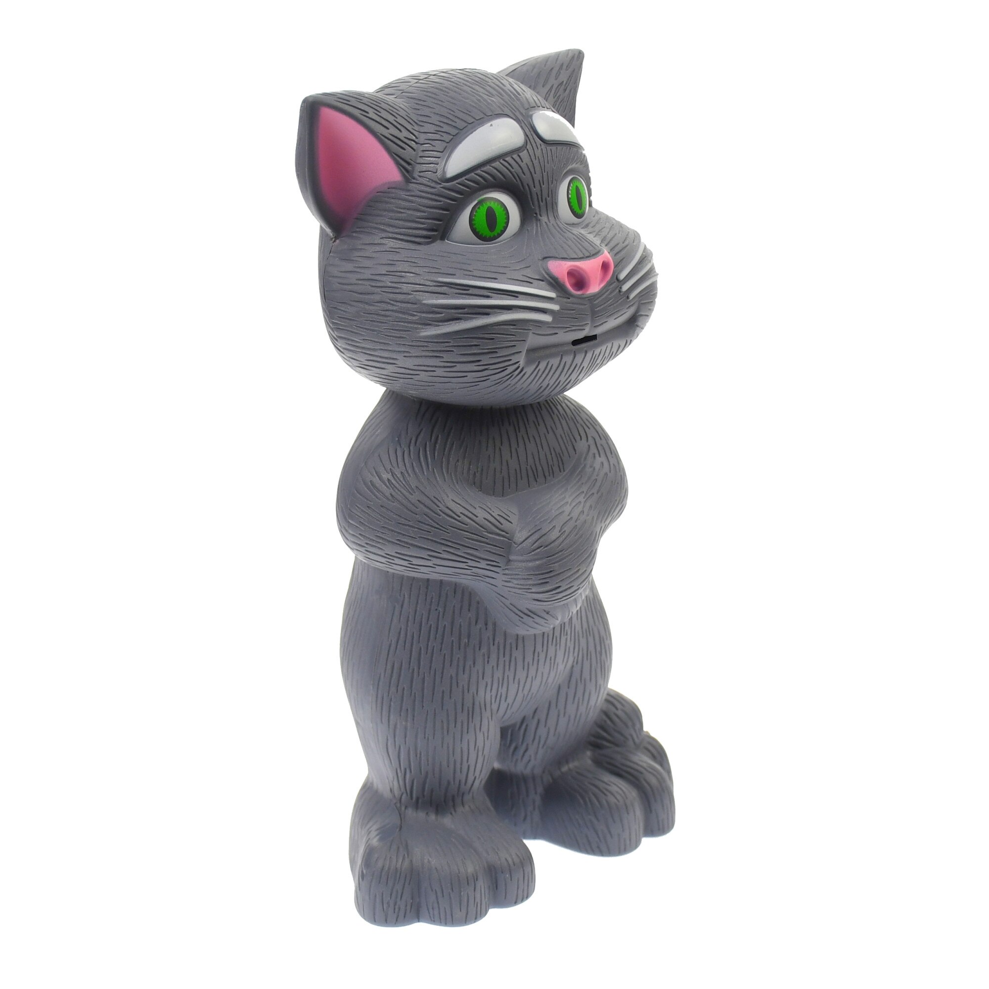 Pisicuta vorbitoare, inteligenta, care inregistreaza, canta si spune povesti, gri - HX140G