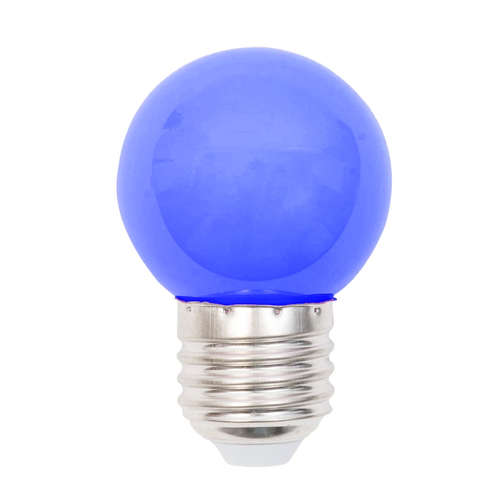 Bec Led - Color G45 E27 3w/albastru