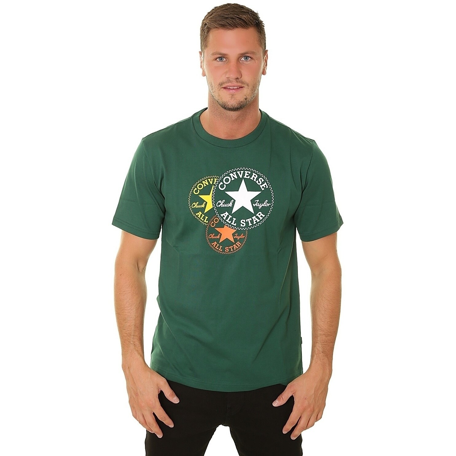 Tricou Converse Triple Chuck Patch SS Tee, Verde