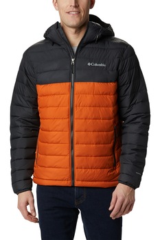 Columbia, Geaca cu gluga Powder Lite, Negru/Oranj Columbia, Geaca cu gluga Powder Lite, Negru/Oranj