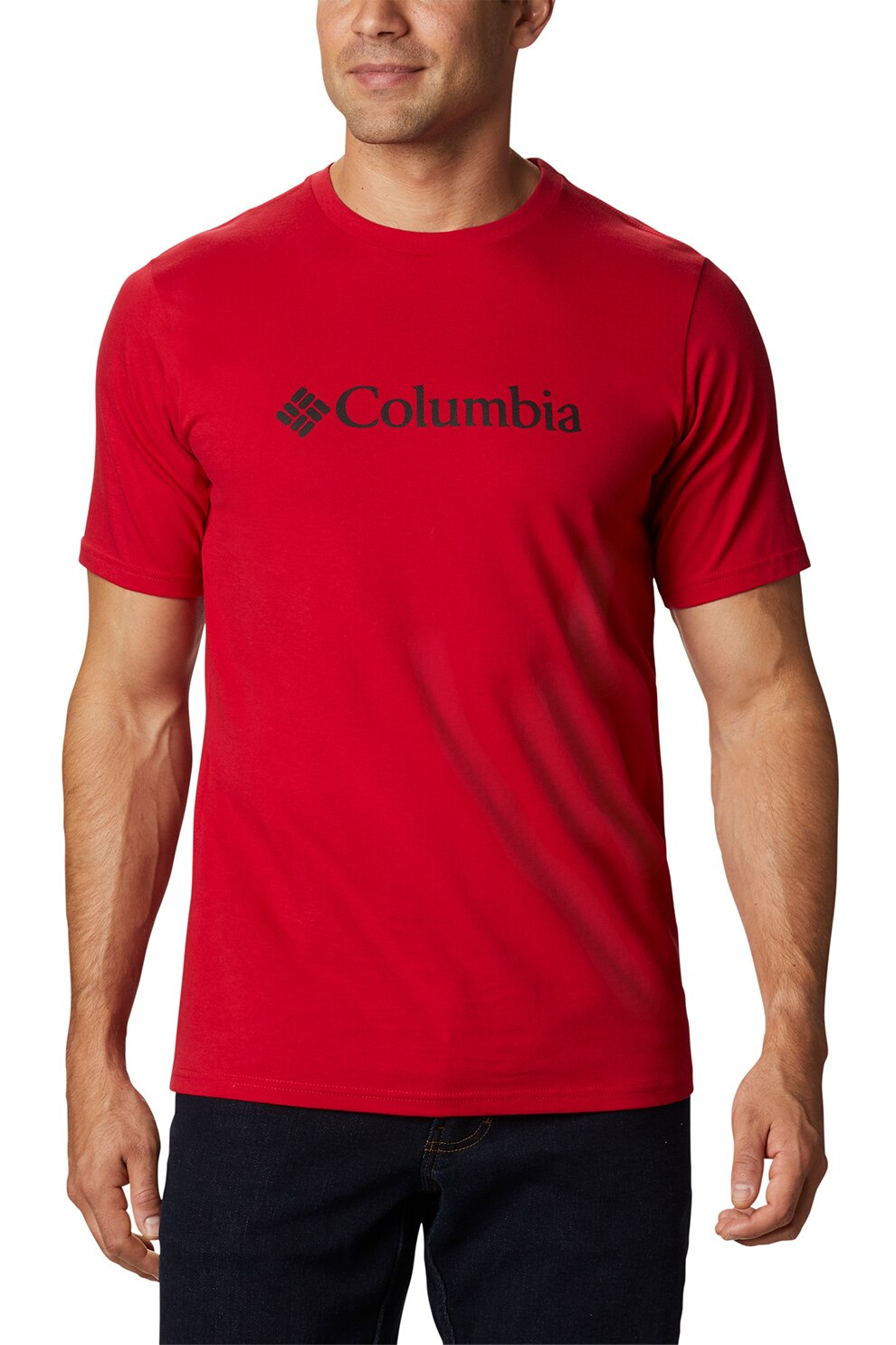 Columbia, Tricou cu imprimeu Basic Logo™, Rosu/Gri inchis