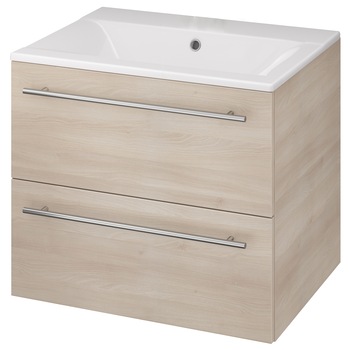 Pachet baza mobilier Cersanit S801-116-DSM Elisa + lavoar Cersanit Ontario, 2 sertare, inchidere lenta, aspect lemn Pachet baza mobilier Cersanit S801-116-DSM Elisa + lavoar Cersanit Ontario, 2 sertare, inchidere lenta, aspect lemn