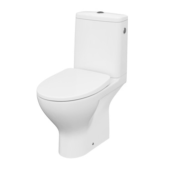 Vas WC compact Cersanit 674, K116-036, Clean On, evacuare orizontala, cu capac duroplast Moduo slim, inchidere lenta, rezervor 3/5 l Vas WC compact Cersanit 674, K116-036, Clean On, evacuare orizontala, cu capac duroplast Moduo slim, inchidere lenta, rezervor 3/5 l