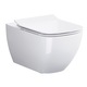 Комплект Cersanit Virgo B245, S701-427, Окачена тоалетна чиния, Clean ON, С капак Duroplast, Бавно затваряне