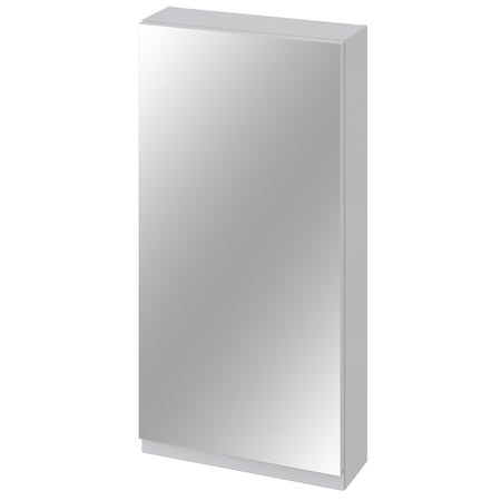 Dulap cu oglinda Cersanit Moduo, S590-031, 3 rafturi, inchidere lenta, 80x40x14.1 cm, Gri