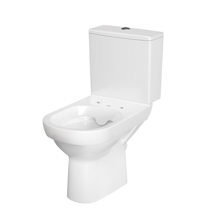 Cersanit City New 603 K35-037 Kompact WC csésze, Clean ON, vékony duroplast ülőke, lassan záródó, 3/5 tartály, Kerámia