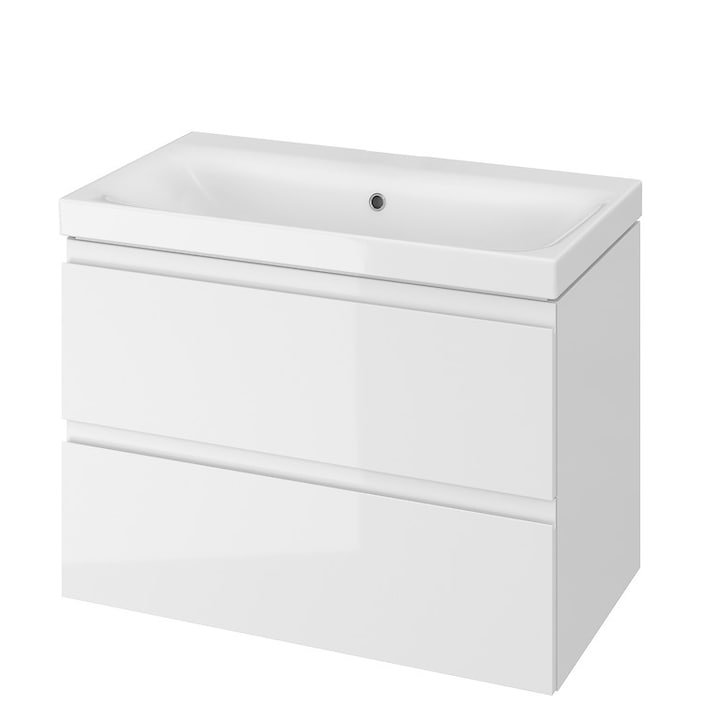 Cersanit Moduo fürdőszoba szekrény, S929-008, Como 80 / CREA 80 / Moduo 80 mosdóhoz, lassan záródó, 57x79,5x44,7 cm, Fehér