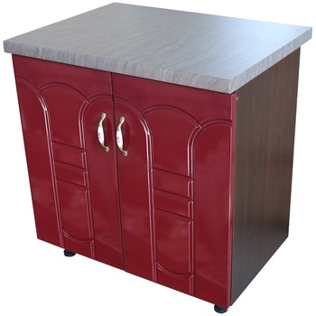 Masca pentru chiuveta cu 2 usi 80 cm Zebra, Wenge/MDF Rosu Tulip, cu blat Beton, 80 x 85 x 60 cm Masca pentru chiuveta cu 2 usi 80 cm Zebra, Wenge/MDF Rosu Tulip, cu blat Beton, 80 x 85 x 60 cm