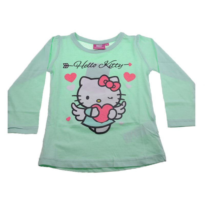 Bluza cu maneca lunga pentru fete E Plus M 52 02 2213, Verde, 104 cm