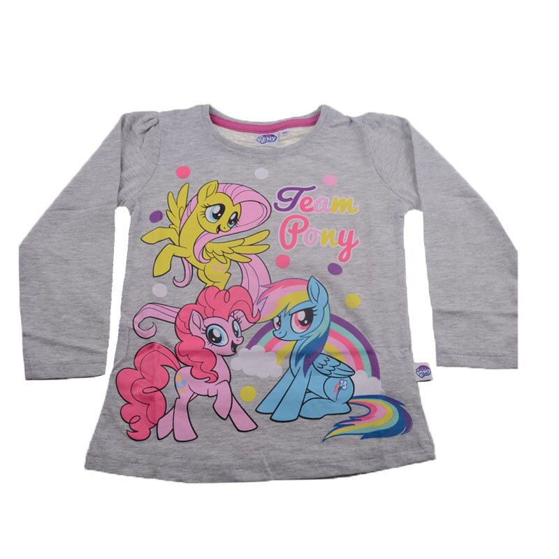 Bluza cu maneca lunga pentru fete E Plus M 52 02 701G, Gri, 104 cm