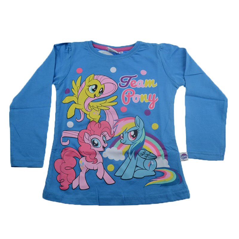 Bluza cu maneca lunga pentru fete E Plus M 52 02 701, Albastru, 104 cm