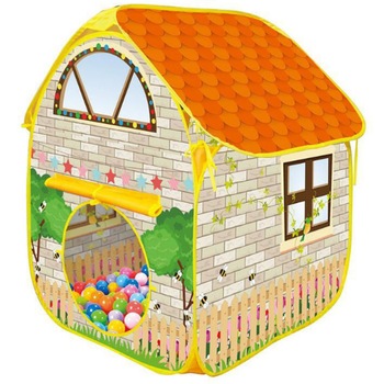 Loc de joaca tip cort Brick House pentru copii, 80x100x110 cm Loc de joaca tip cort Brick House pentru copii, 80x100x110 cm