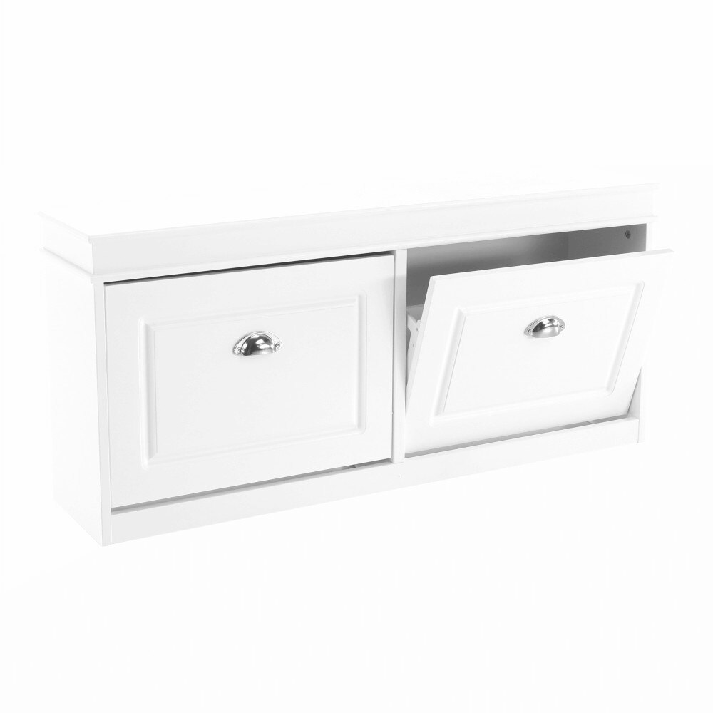 Pantofar alb cu doua compartimente Dimensiuni 104cmx24cmx47,5cm Bavy