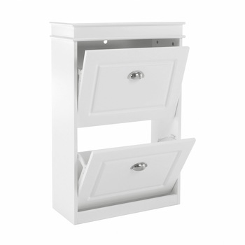 Pantofar alb Seber Typ 1,suporturi duble inclinabile, Dimensiuni 53,5cmx24cmx82,5cm Pantofar alb Seber Typ 1,suporturi duble inclinabile, Dimensiuni 53,5cmx24cmx82,5cm