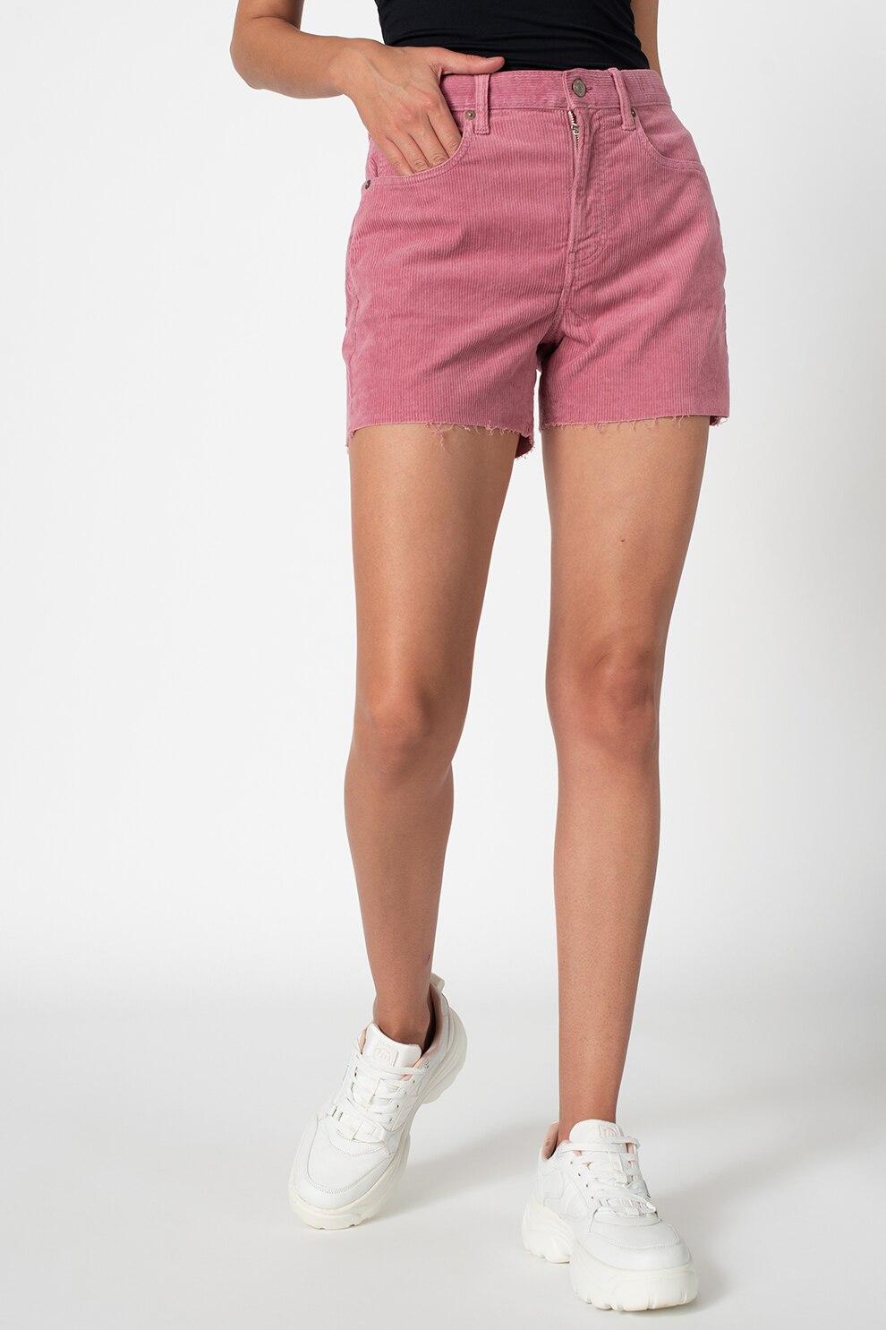 GAP, Pantaloni scurti din reiat cu buzunare, Lila