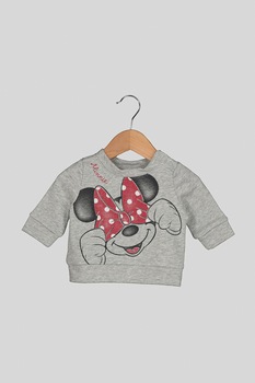 GAP, Bluza sport cu imprimeu Minnie, Gri deschis, 50 CM GAP, Bluza sport cu imprimeu Minnie, Gri deschis, 50 CM