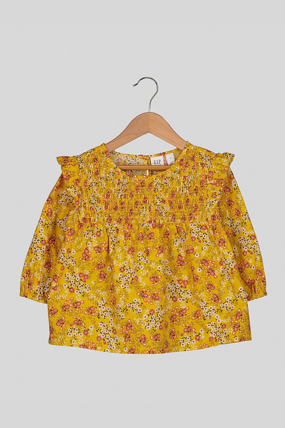 GAP, Bluza cu maneci lungi si volane, Galben sofran