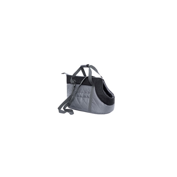 Geanta de transport, grafit si negru, Hobbydog, 20x36x22cm