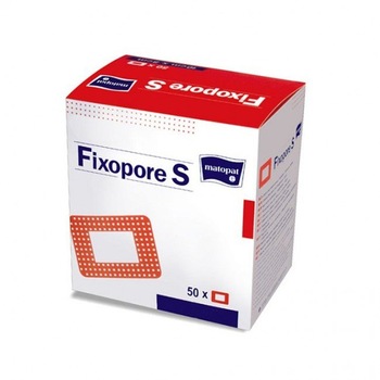 Pansament Steril Autoadeziv Netesut Elastic Fixopore S 10 x 6 cm, Matopat, 50 Buc / Cutie Pansament Steril Autoadeziv Netesut Elastic Fixopore S 10 x 6 cm, Matopat, 50 Buc / Cutie