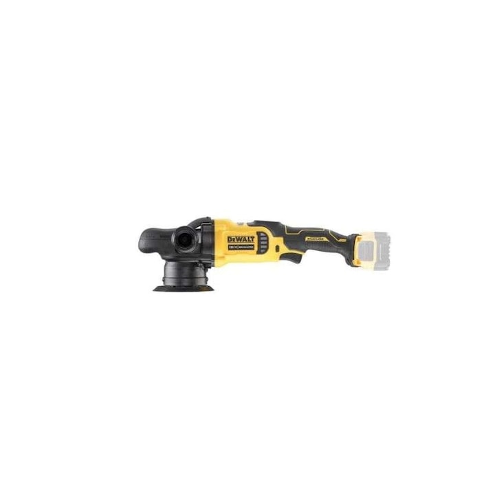 Masina de polisat, Dewalt, cu excentric, compatibila cu acumulator 18 V, disc 125 mm, 5500 rpm (fara acumulator si incarcator)