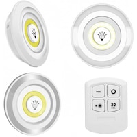 Set 3 spoturi multifunctionale cu lumina led si telecomanda - 3LEDREMOTE
