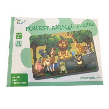 Puzzle cu 48 de piese, Forest Animal Puzzle, 42 x 28 cm Puzzle cu 48 de piese, Forest Animal Puzzle, 42 x 28 cm